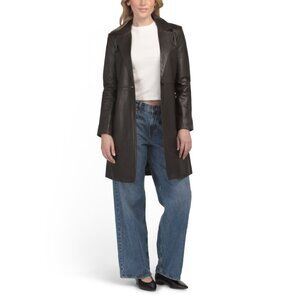 BOD & CHRISTENSEN Chocolate Brown Leather Melinda Jacket